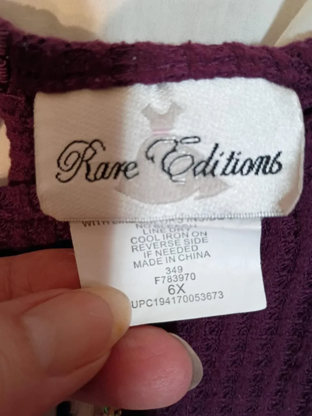 Rare Editions/Dress/Girls 6X/Purple/Sequin Owl Ruffle Sleeve Woodlandcore Sparkl - Picture 2 of 9